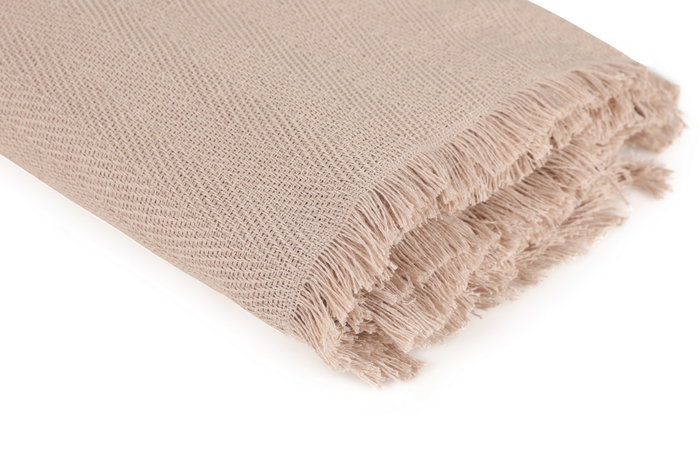 L'essentiel linge de maison Merlin - Funda de Sofá Beige de Algodón Reciclado Ecológica 170 x 205 cm